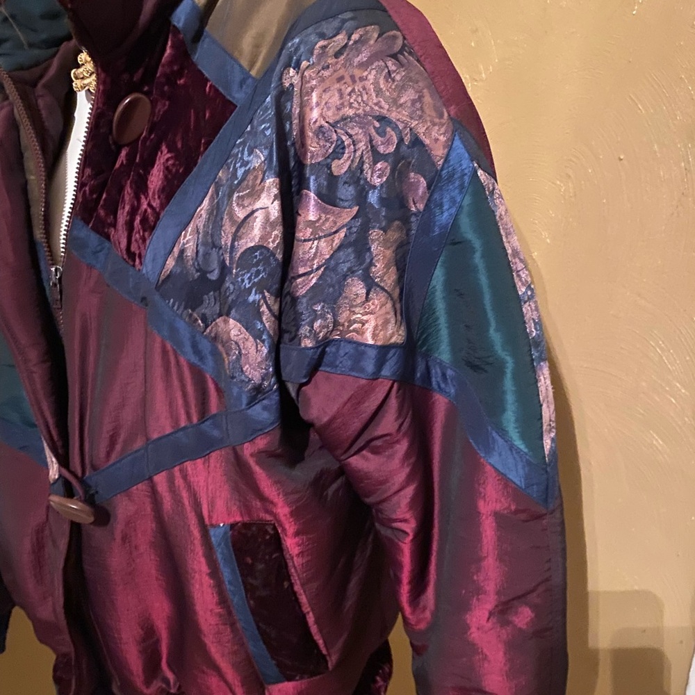 Vintage Patchwork Bomber - image 2